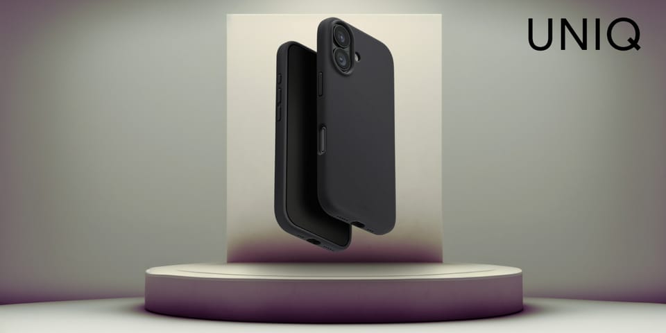 Etui UNIQ Lino do iPhone 17 Magclick     Charging szary