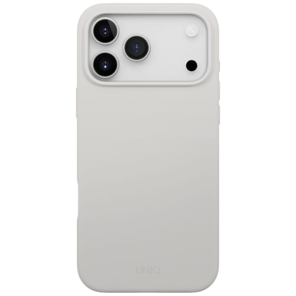 Etui UNIQ Lino do iPhone 17 Pro Max      Magclick Charging jasno szary