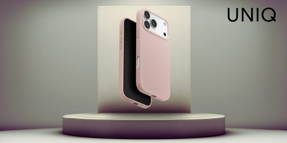 Etui UNIQ Lino do iPhone 17 Pro Max      Magclick Charging różowy