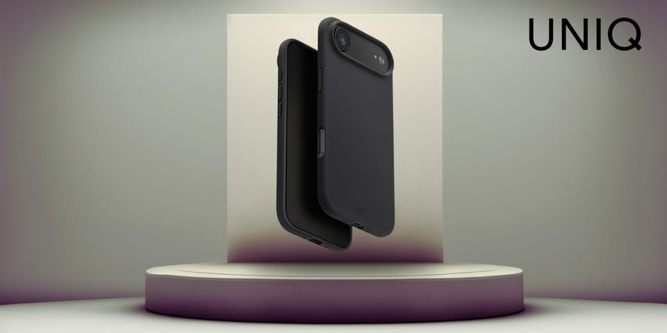 Etui UNIQ Lino do iPhone Air Magclick    Charging szary