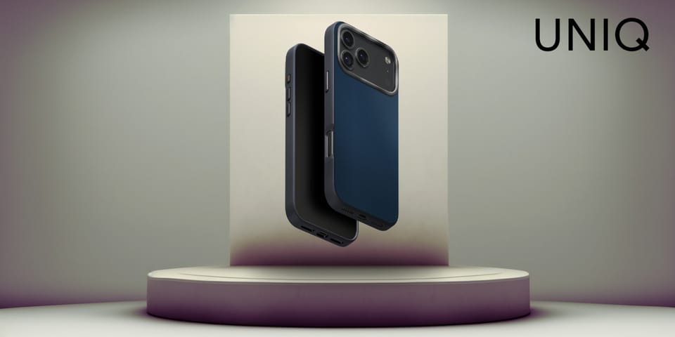 Etui UNIQ Lyden DS do iPhone 17 Pro      Magclick Charging niebiesko/czarny