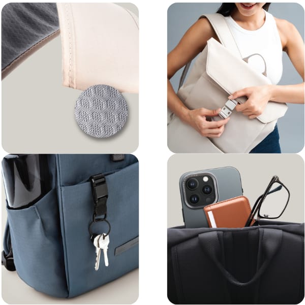 Plecak UNIQ Arden RPET 18L beżowy
