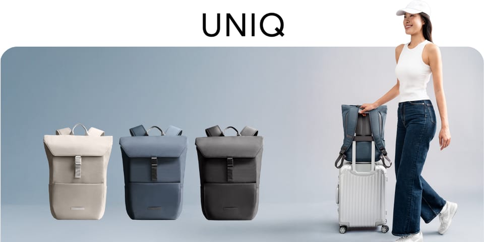 Plecak UNIQ Arden RPET 18L beżowy
