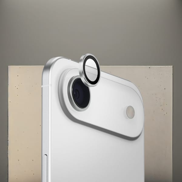 Szkło na obiektyw aparatu UNIQ Optix     Aluminium Camera Lens Protector do iPhone Air z aplikatorem srebrny