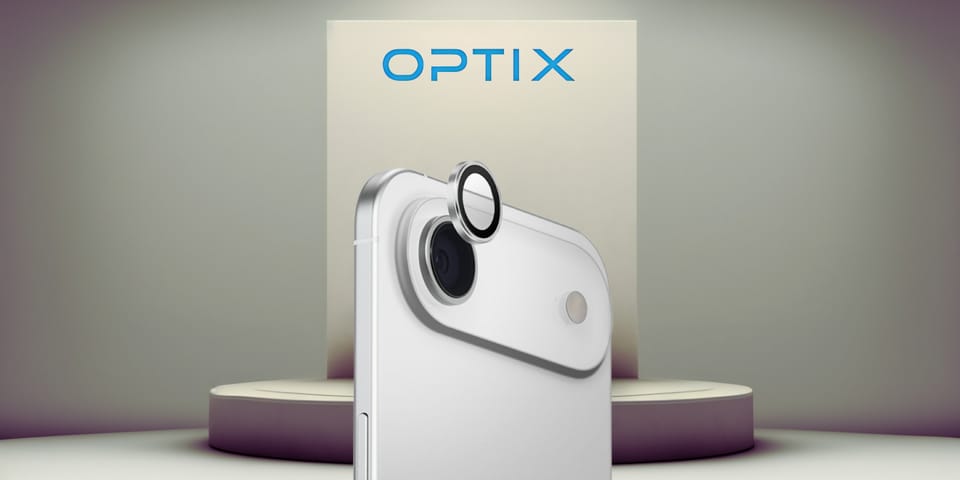 Szkło na obiektyw aparatu UNIQ Optix     Aluminium Camera Lens Protector do iPhone Air z aplikatorem srebrny