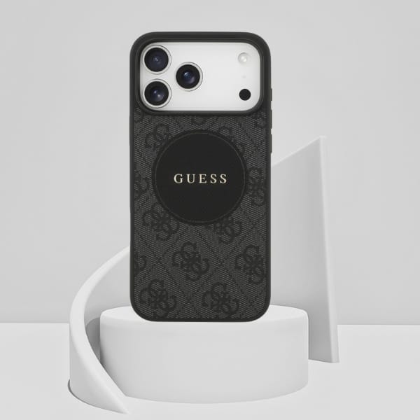 Etui Guess 4G Circle Classic Logo        MagSafe do iPhone 17 Pro Max czarny