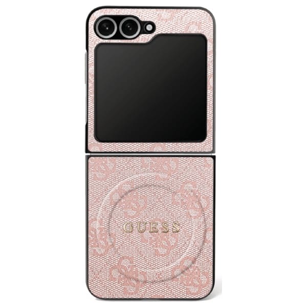Etui Guess 4G Classic MagSafe do Samsung Galaxy Z Flip7 różowy