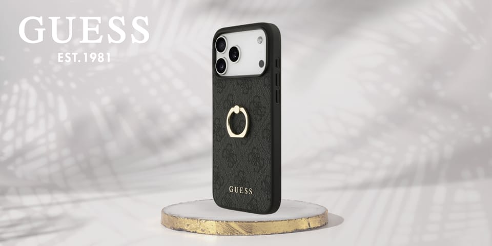 Etui Guess 4G Ring Stand do iPhone 17    Pro Max czarny