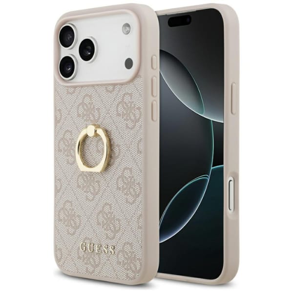 Etui Guess 4G Ring Stand do iPhone 17    Pro Max różowy