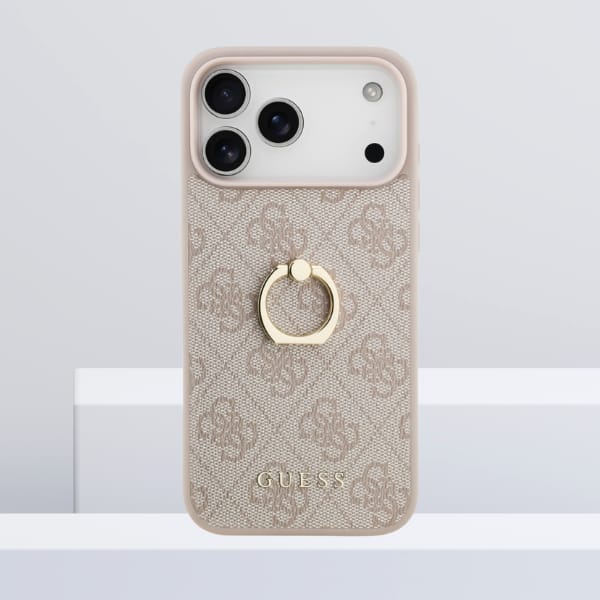 Etui Guess 4G Ring Stand do iPhone 17    Pro Max różowy