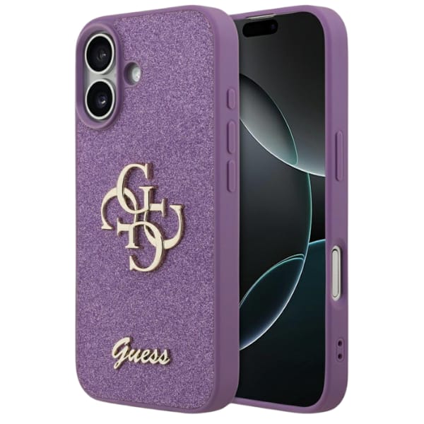 Etui Guess Fixed Glitter Big 4G do       iPhone 17 liliowy