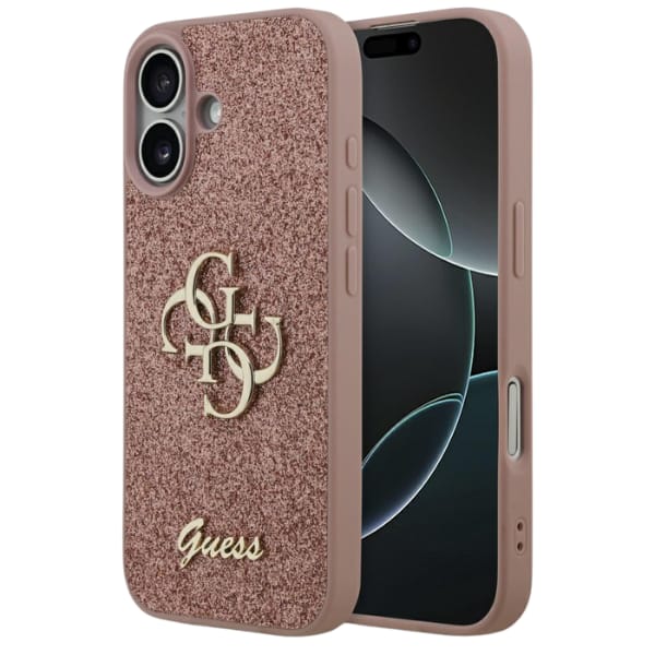 Etui Guess Fixed Glitter Big 4G do       iPhone 17 różowy