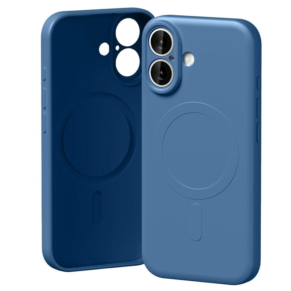Etui Mercury Semi-Silicone MagSafe do    iPhone 17 niebieski