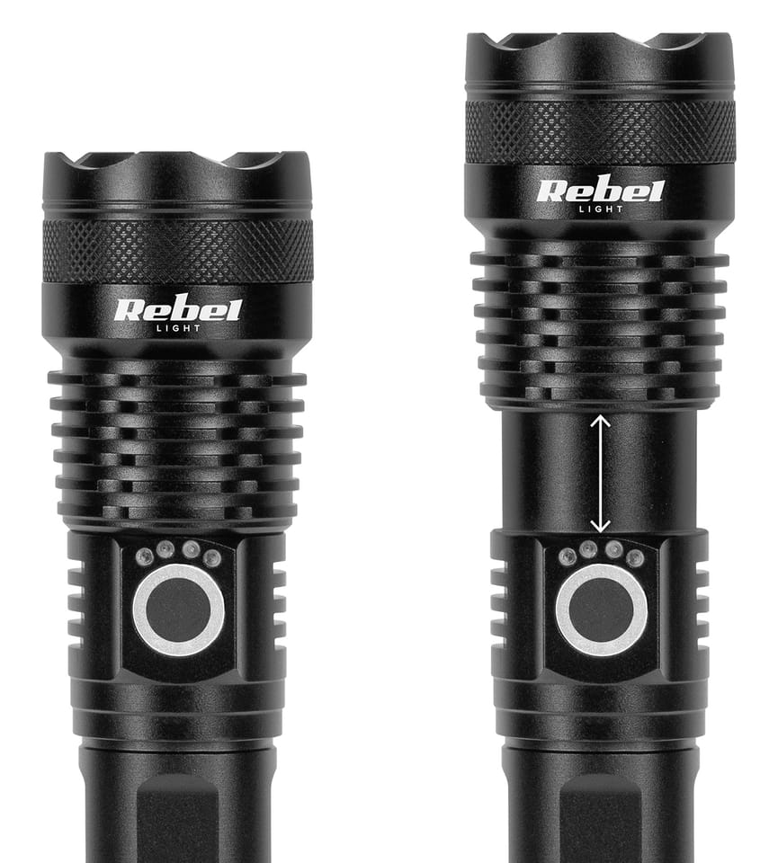 Akumulatorowa latarka LED Rebel 10W