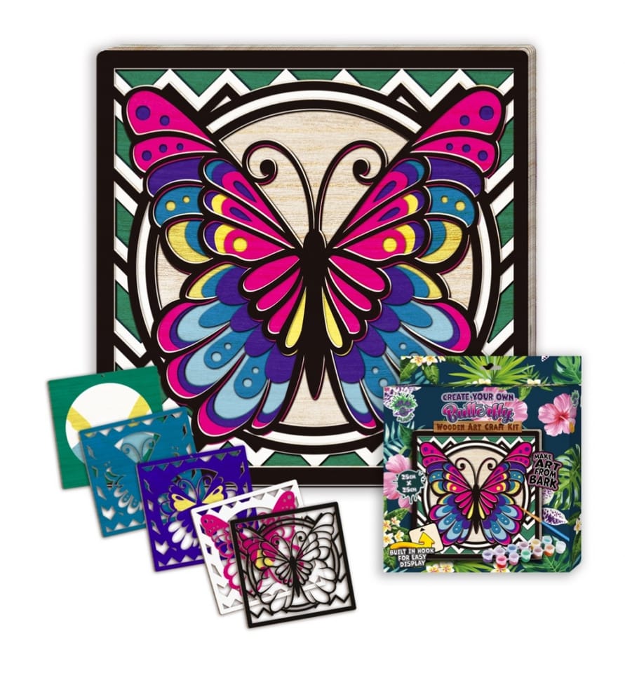 Zestaw do tworzenia obrazów z drewna MOTYL 0465-0072-01 Panta Plast