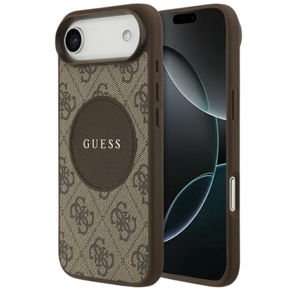 Etui Guess 4G Circle Classic Logo        MagSafe do iPhone Air brązowy