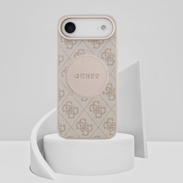 Etui Guess 4G Circle Classic Logo        MagSafe do iPhone Air różowy