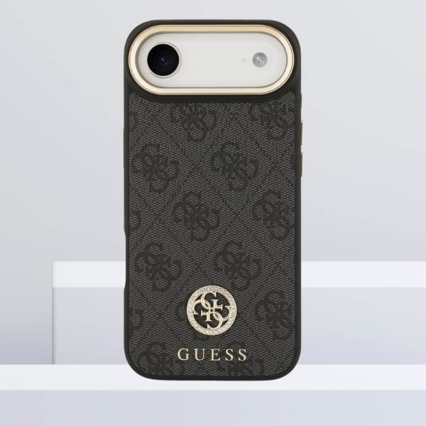 Etui Guess 4G Strass Logo MagSafe do     iPhone Air czarny