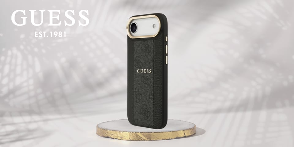 Etui Guess 4G Stripe MagSafe do iPhone   Air czarny