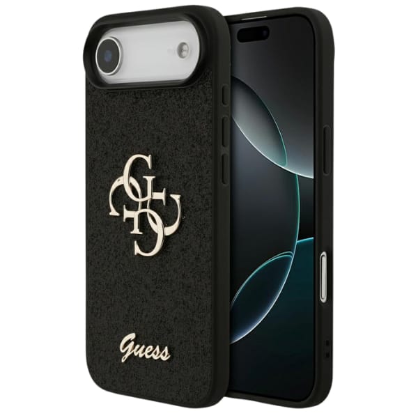 Etui Guess Fixed Glitter Big 4G do       iPhone Air czarny