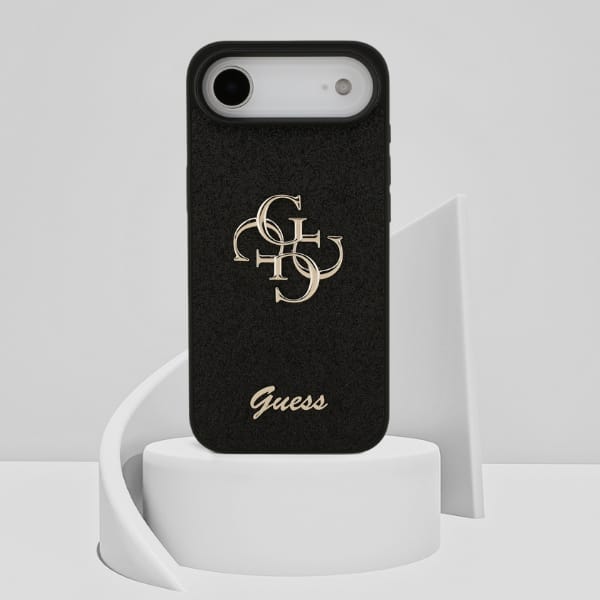 Etui Guess Fixed Glitter Big 4G do       iPhone Air czarny