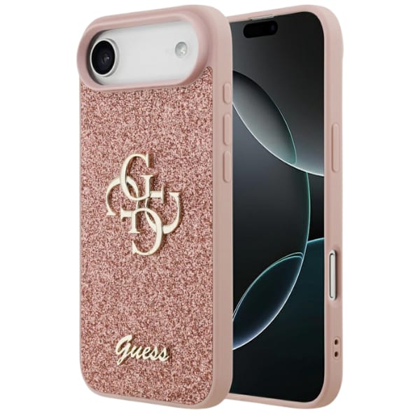 Etui Guess Fixed Glitter Big 4G do       iPhone Air różowy