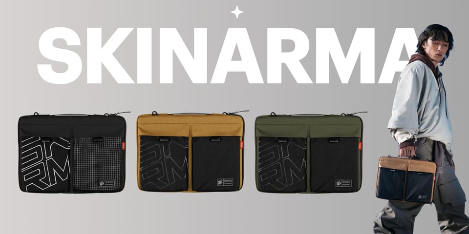 Torba na laptopa Skinarma Jager sleeve   14" brązowy