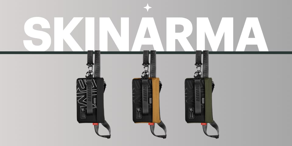 Torebka na telefon Skinarma Jager        brązowy