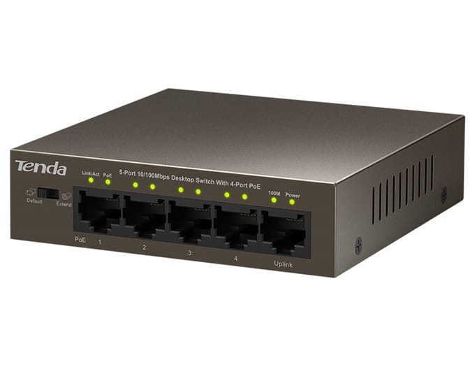 Switch PoE Tenda TEF1105P-4-63W (5x 10/100Mbps)