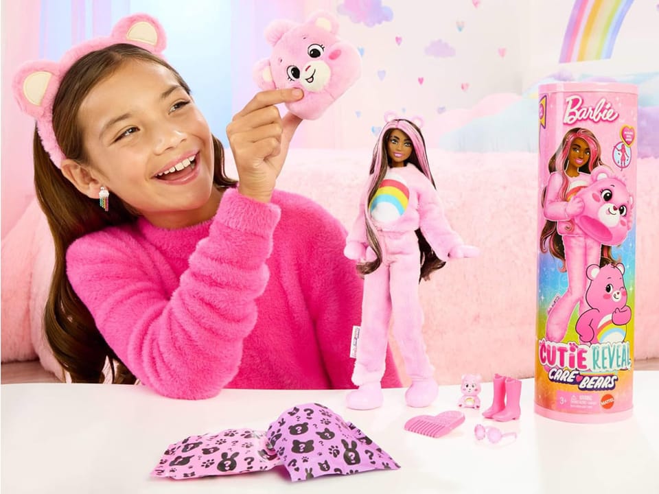 Mattel Barbie lalka Cutie Reveal Troskliwe misie - WESOŁE SERCE ZA6063