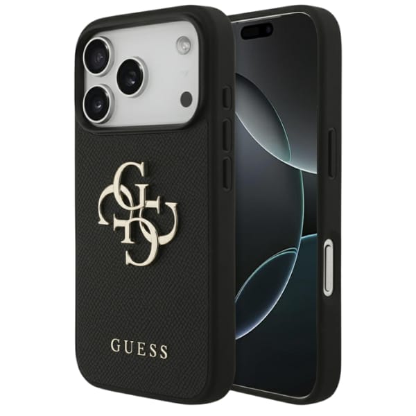 Etui Guess Grained Big 4G & Classic Logodo iPhone 17 Pro czarny