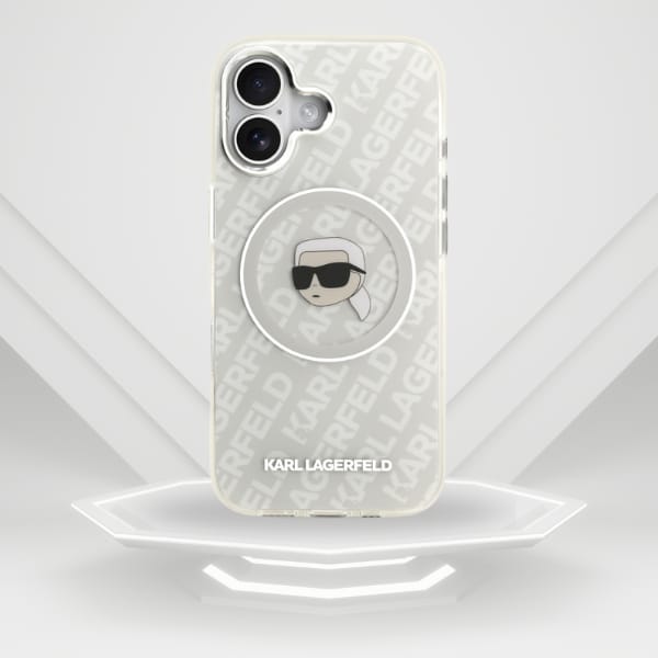 Etui Karl Lagerfeld IML Karl Head Logo   MagSafe do iPhone 17 szary