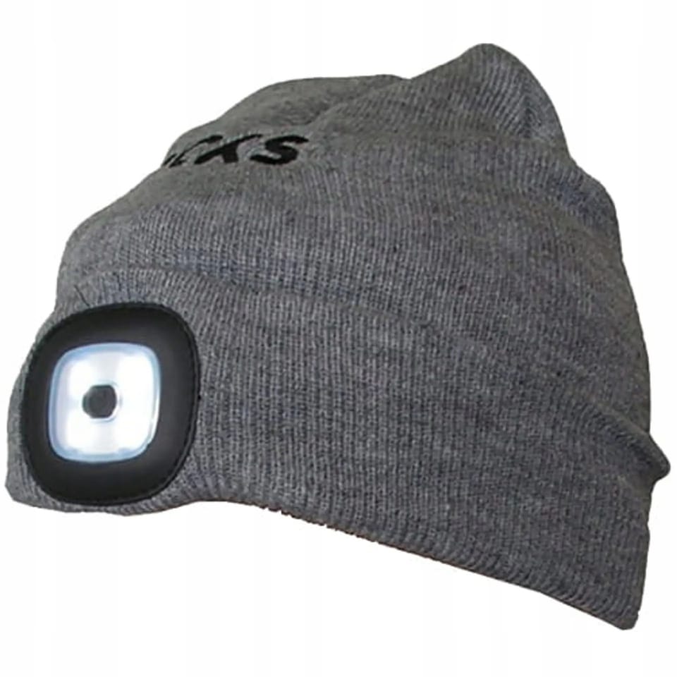 Czapka z latarką OK-03-3016 szara