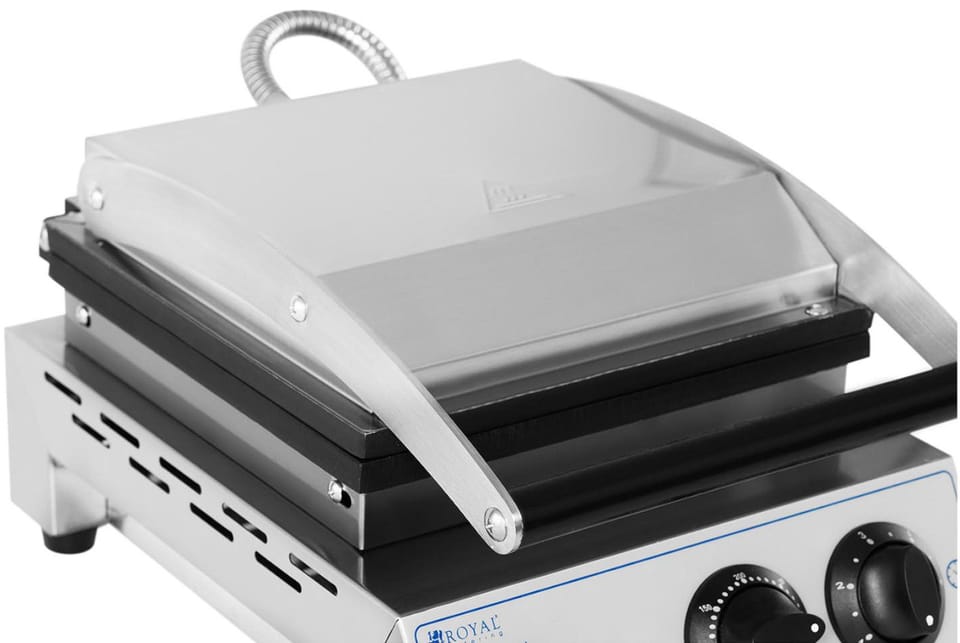 Gofrownica prostokątna na 2 gofry 170x210mm Teflon 1500W RC-WMS01