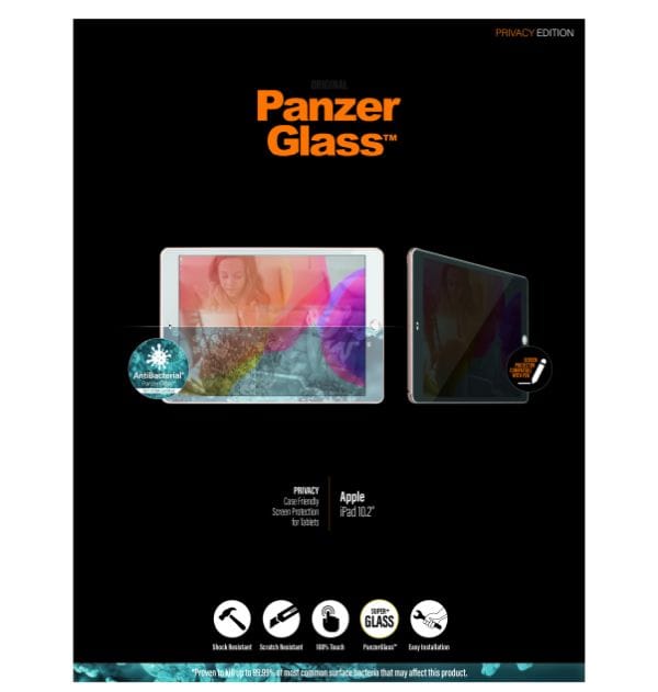 PanzerGlass E2E Super+ iPad 10,2"Case Friendly Privacy