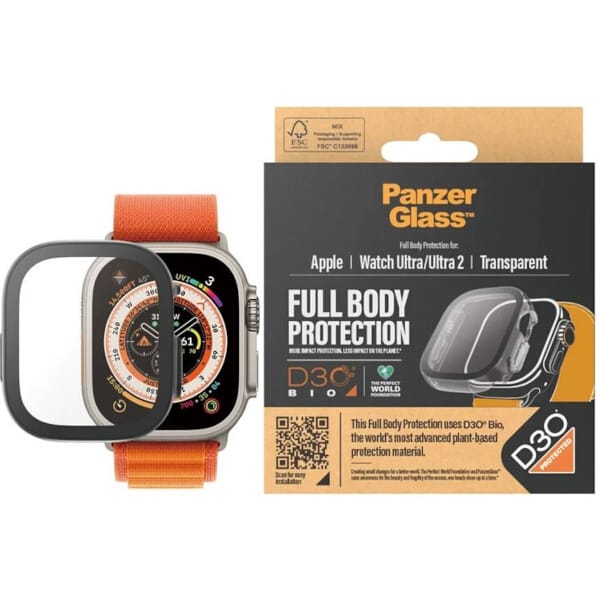 PanzerGlass Full Body Apple Watch Ultra  2/ Ultra 3 49mm D3O przezroczysty/transparent 3688