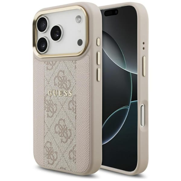 Etui Guess 4G Stripe MagSafe do iPhone   17 Pro różowy