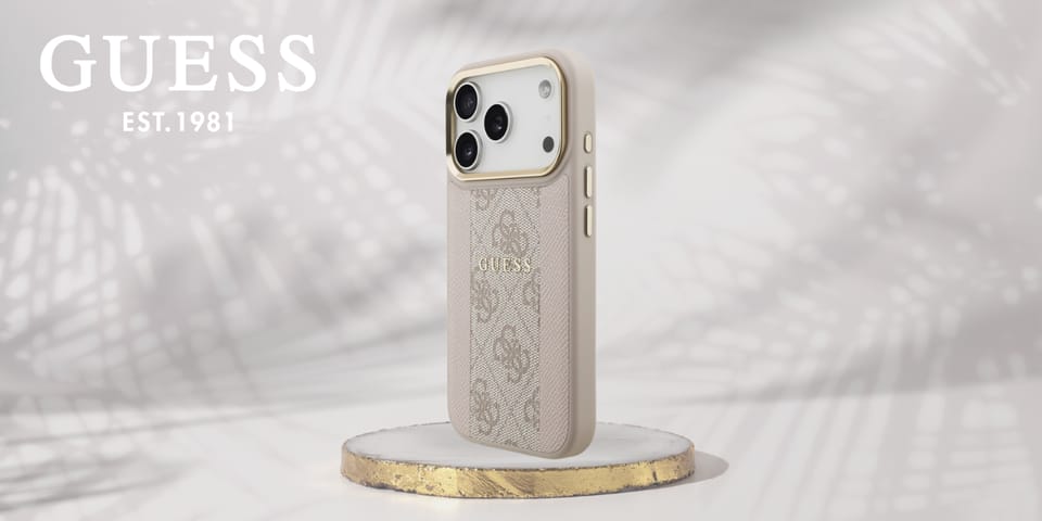 Etui Guess 4G Stripe MagSafe do iPhone   17 Pro różowy