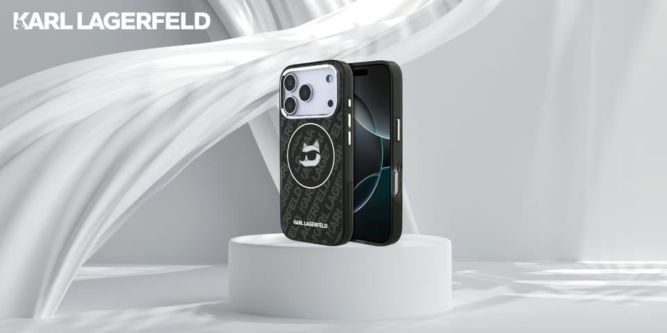 Etui Karl Lagerfeld IML Choupette Head   Logo MagSafe do iPhone 17 Pro Max czarny