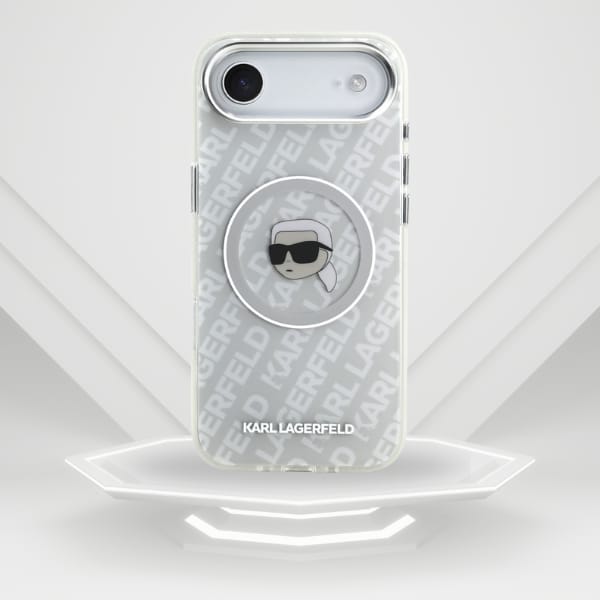 Etui Karl Lagerfeld IML Karl Head Logo   MagSafe do iPhone Air szary