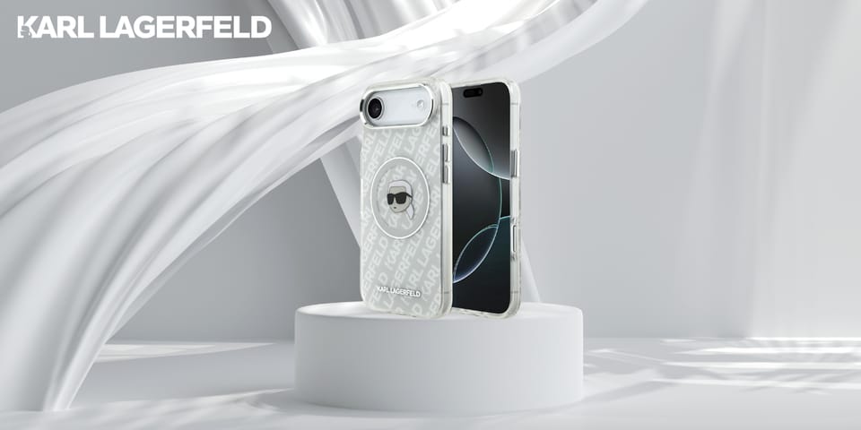 Etui Karl Lagerfeld IML Karl Head Logo   MagSafe do iPhone Air szary