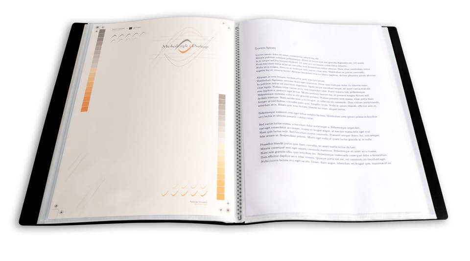 Teczka ofertowa A4 PP 40 koszulek CZARNA BT630-V40 TETIS