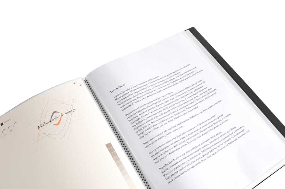 Teczka ofertowa A4 PP 40 koszulek CZARNA BT630-V40 TETIS