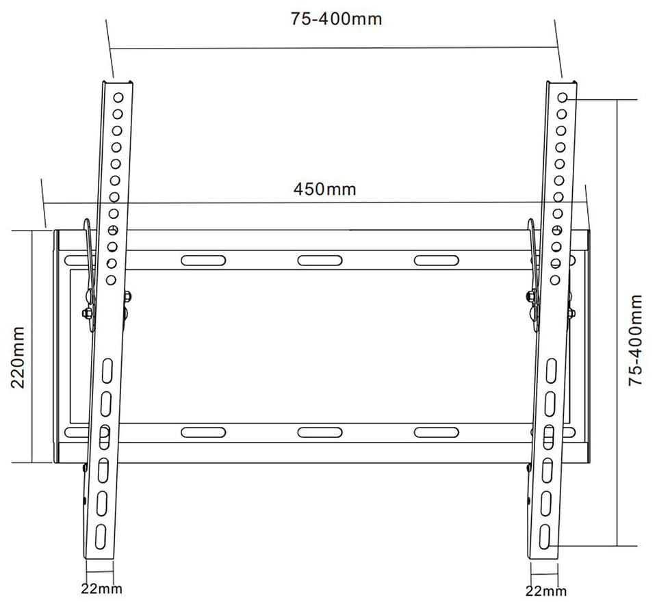 Wieszak uniwersalny do LED TV 26-55" 45kg