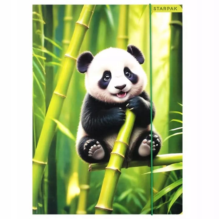 Teczka z gumką A4 WILD ANIMAL PANDA 559729 STARPAK