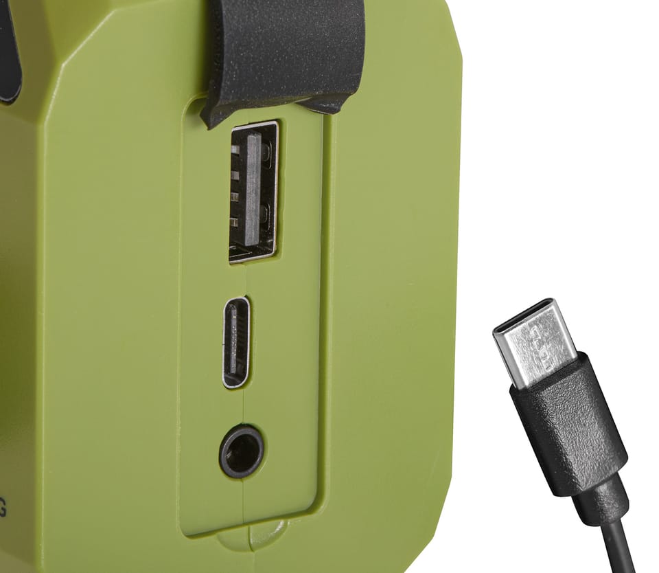 Radio solarne z korbką Adler AD 1197 G powerbank latarka