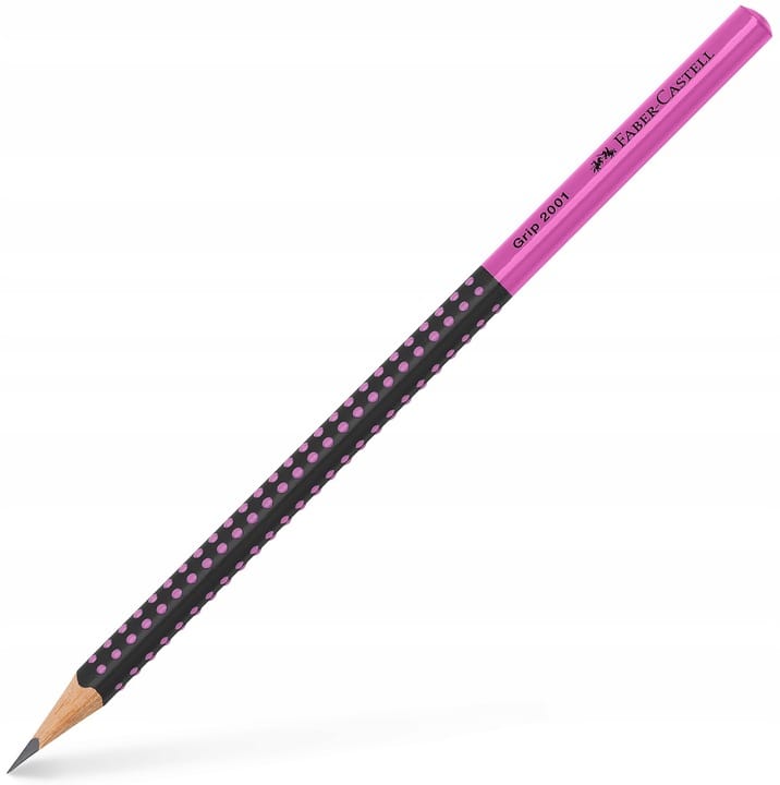 Ołówek GRIP 2001 TWO TONE czarny/różowy FABER-CASTEL 517011