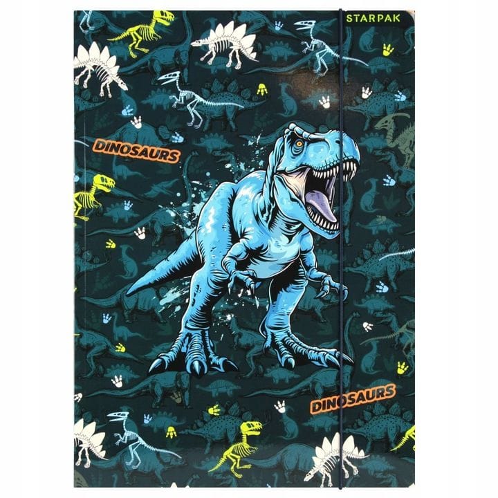 Teczka z gumką A4 DINO GLOW 559701 STARPAK