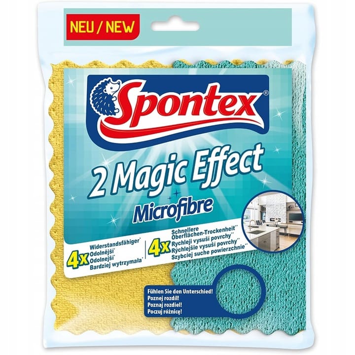 Ściereczki z mikrofibry 20,5x22cm MAGIC EFFECT (2 sztuki) 197000040 SPONTEX