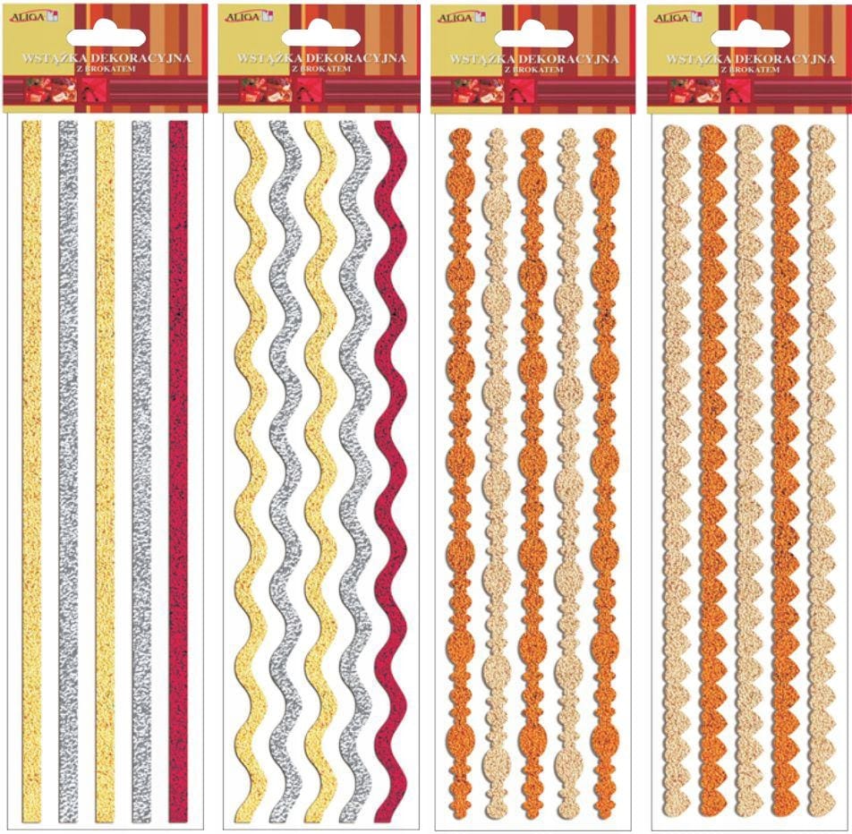 Naklejka GSX-200/300/301 wstąż brokat 9x31cm ALIGA
